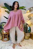 Made in Italy Santos Artist Smock Indian Pink /15 =